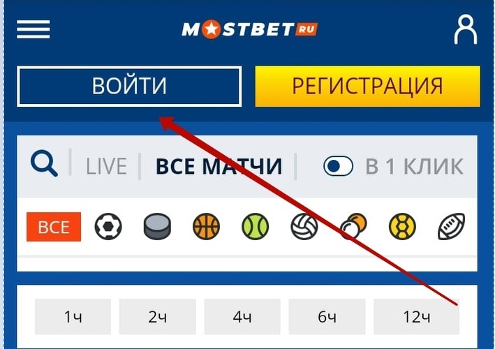 Панель авторизации